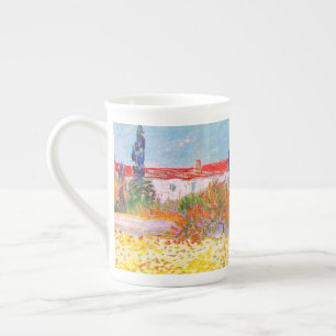 Vincent Van Gogh Flowering Garden Bone China Mug