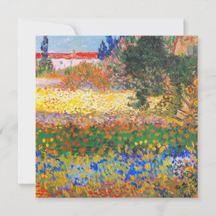 Vincent Van Gogh Flowering Garden Invitation