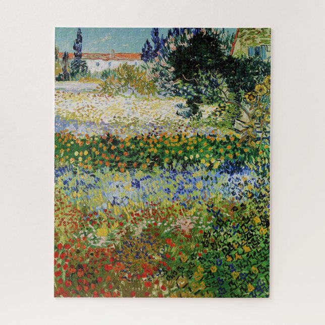 Vincent van Gogh - Flowering Garden Jigsaw Puzzle (Vertical)