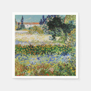 Vincent van Gogh - Flowering Garden Napkin