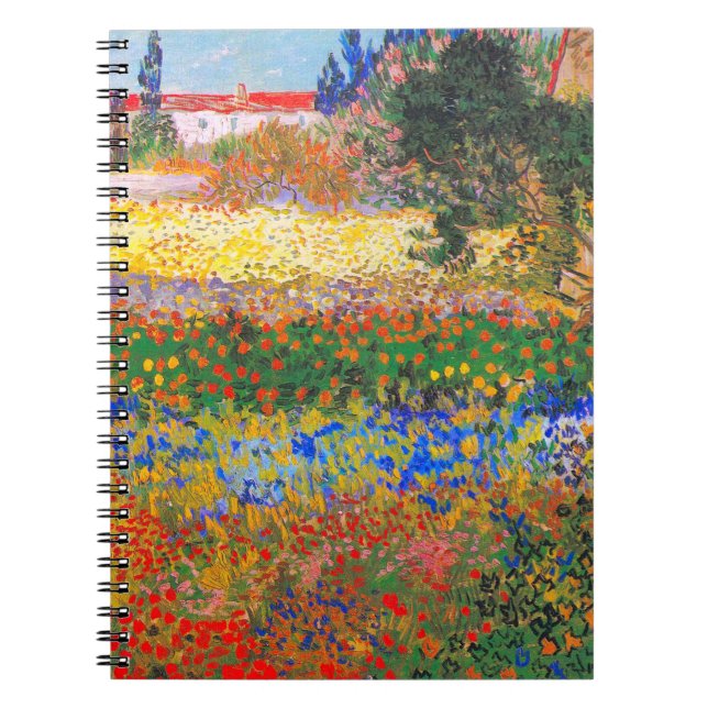 Vincent Van Gogh Flowering Garden Notebook (Front)