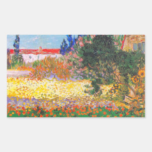 Vincent Van Gogh Flowering Garden Sticker