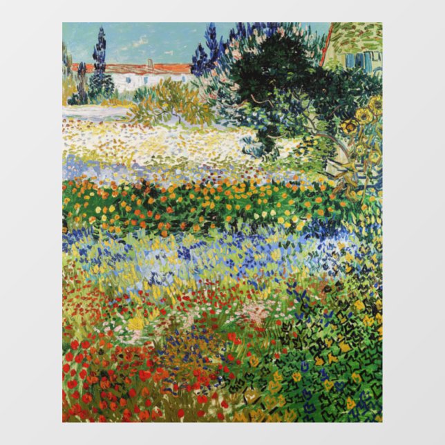 Vincent van Gogh - Flowering Garden Window Cling (Sheet)