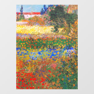 Vincent Van Gogh Flowering Garden Window Cling