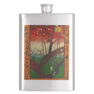 Vincent van Gogh - Flowering Plum Tree Hip Flask