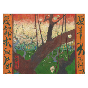 Vincent van Gogh - Flowering Plum Tree Tablecloth