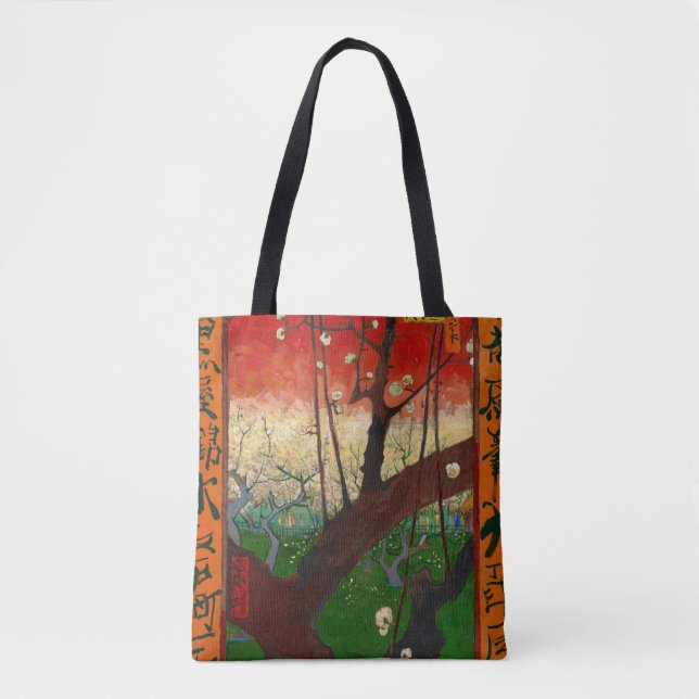 Vincent van Gogh - Flowering Plum Tree Tote Bag (Front)
