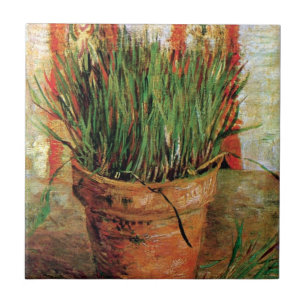 Vincent Van Gogh - Flowerpot With Chives Tile