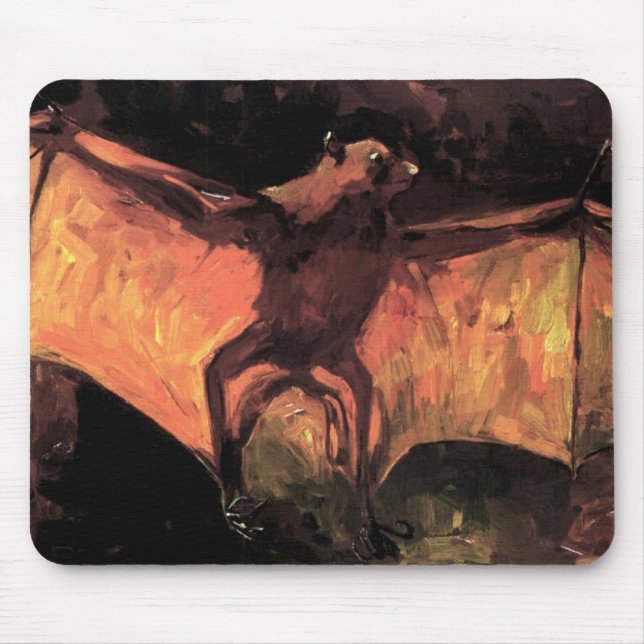 Vincent Van Gogh - Flying Fox - Halloween Fine Art Mouse Pad (Front)
