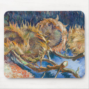 Vincent van Gogh - Four Cut Sunflowers Mouse Pad