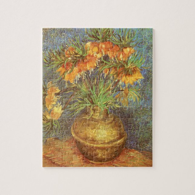 Vincent van Gogh - Fritillaries in a Copper Vase Jigsaw Puzzle (Vertical)