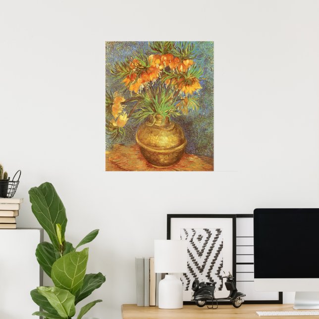 Vincent van Gogh - Fritillaries in a Copper Vase Poster (Home Office)
