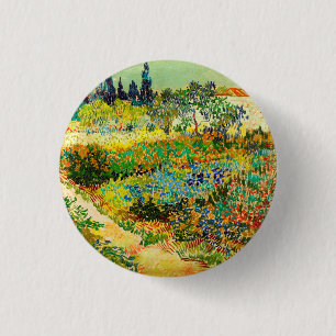 Vincent Van Gogh Garden at Arles 1 Inch Round Button