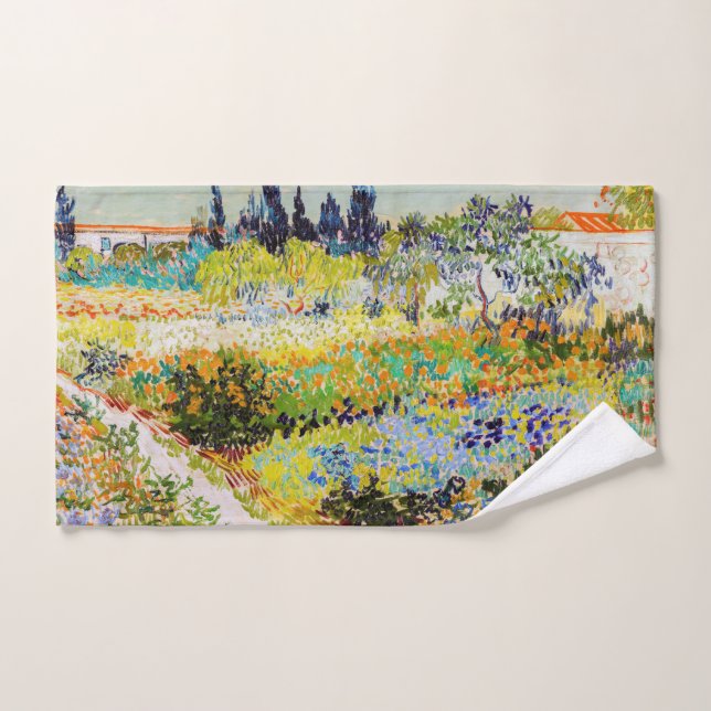 Vincent van Gogh - Garden at Arles Bath Towel Set (Hand Towel)