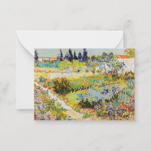 Vincent van Gogh - Garden at Arles Card