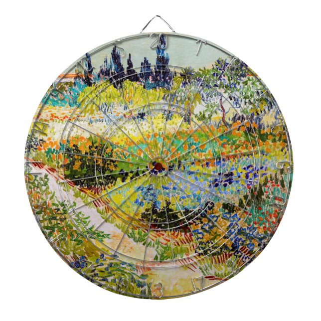 Vincent van Gogh - Garden at Arles Dartboard (Front)