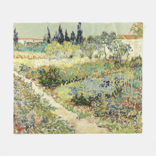 Vincent Van Gogh Garden at Arles Fleece Blanket