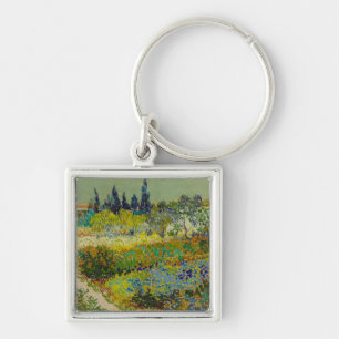 Vincent Van Gogh Garden at Arles Keychain