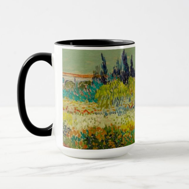 Vincent Van Gogh Garden at Arles Mug (Left)