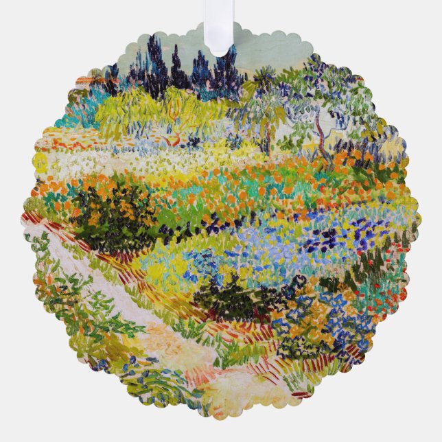 Vincent van Gogh - Garden at Arles Ornament Card (Front)