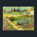 Vincent Van Gogh Garden at Arles Postcard<br><div class="desc">Vincent Van Gogh Garden at Arles Postcard</div>