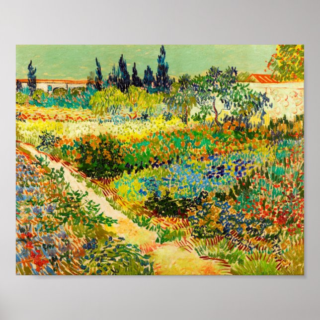 Vincent Van Gogh Garden at Arles Poster (Front)