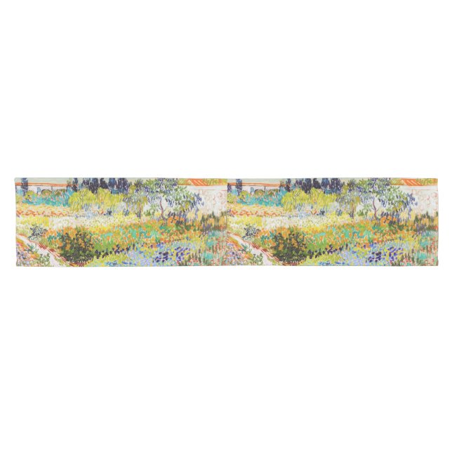 Vincent van Gogh - Garden at Arles Short Table Runner (Horizontal)