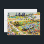 Vincent van Gogh - Garden at Arles Thank You Card<br><div class="desc">Garden at Arles / Flowering Garden with Path / Jardin a Arles - Vincent van Gogh,  1888</div>