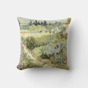 Vincent Van Gogh Garden at Arles Throw Pillow