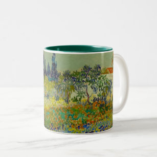 Vincent Van Gogh Garden at Arles Two-Tone Coffee Mug