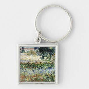 Vincent van Gogh Garden in Bloom, Arles, 1888 Keychain
