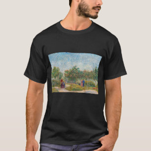 Vincent van Gogh - Garden in Montmarte with Lovers T-Shirt