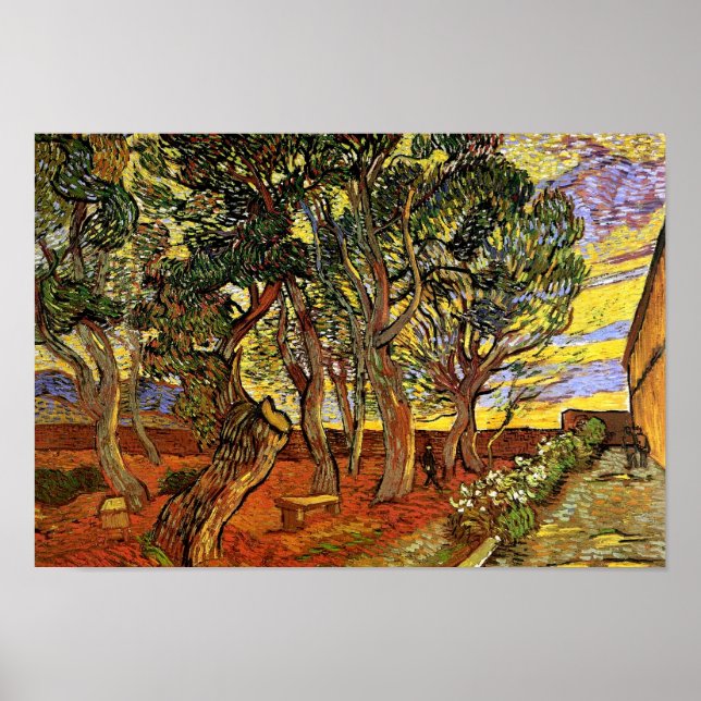Vincent Van Gogh - Garden Of Saint Paul Hospital Poster (Front)