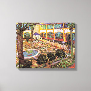 Vincent Van Gogh - Garden Of The Hospital In Arles Canvas Print