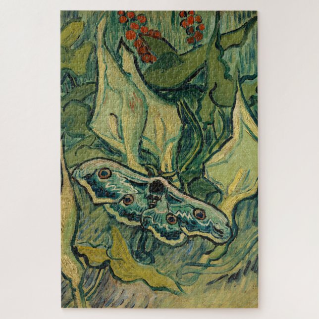 Vincent van Gogh - Giant Peacock Moth Jigsaw Puzzle (Vertical)