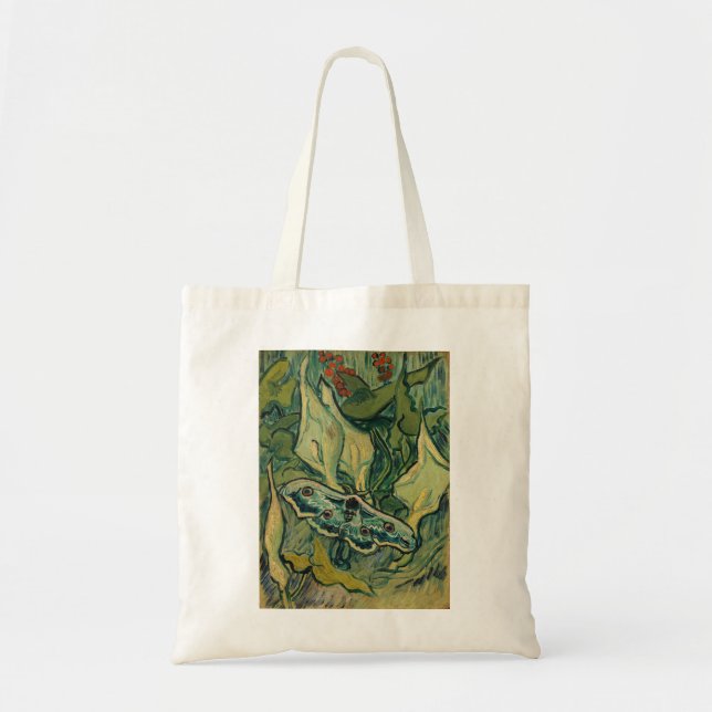 Vincent van Gogh - Giant Peacock Moth Tote Bag (Front)