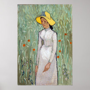 Vincent van Gogh Girl in White Poster