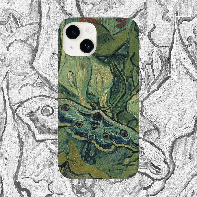 Vincent van Gogh - Great Peacock Moth Case-Mate iPhone Case (Creator Uploaded)
