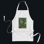Vincent van Gogh - Great Peacock Moth Standard Apron<br><div class="desc">Great Peacock Moth (1889) by Vincent van Gogh is a vintage fine art still life post impressionism nature painting. An insect, the Emperor Moth, in a spring garden with Calla Lily flowers and other plants. Van Gogh called it a 'death's-head moth' and painted a skull on the back of its...</div>
