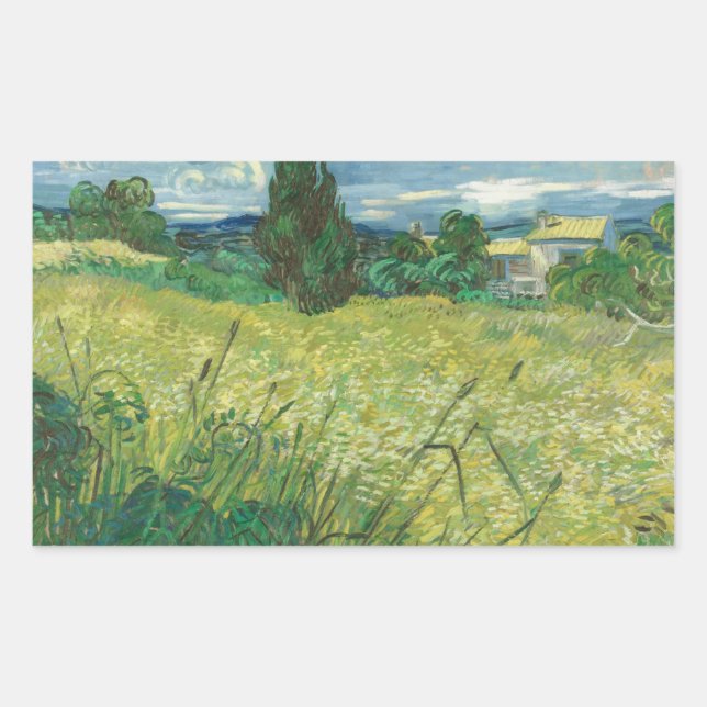 Vincent van Gogh - Green Field Sticker (Front)