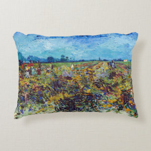 Vincent van Gogh - Green Vineyard Accent Pillow