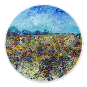 Vincent van Gogh - Green Vineyard Ceramic Knob