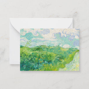 Vincent van Gogh - Green Wheat Field, Auvers Card