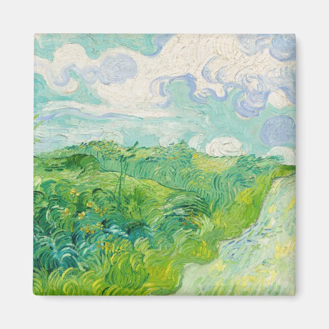 Vincent van Gogh - Green Wheat Field, Auvers Magnet (Front)