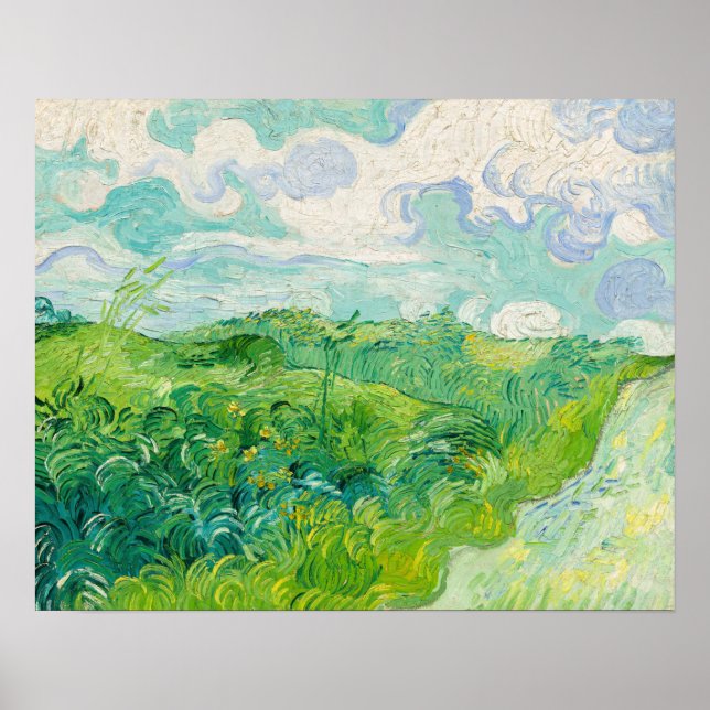 Vincent van Gogh - Green Wheat Field, Auvers Poster (Front)