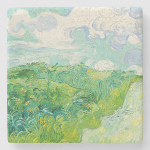 Vincent van Gogh - Green Wheat Field, Auvers Stone Coaster