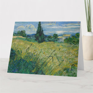 Vincent Van Gogh, Green Wheat Field with Cypress Card