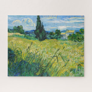 Vincent van Gogh - Green Wheat Field with Cypress Jigsaw Puzzle