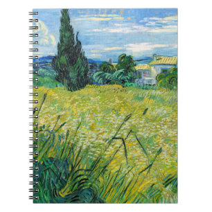 Vincent van Gogh - Green Wheat Field with Cypress Notebook