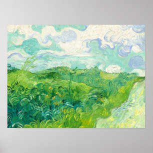Vincent Van Gogh Green Wheatfield Poster